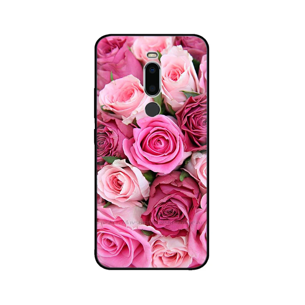 Phone Case for Meizu M8 Lite Soft Tpu Back Cover Protective for Meizu M8 Cover for Meizu M 8 Lite M813H M816H Silicon Flower cases for meizu back Cases For Meizu