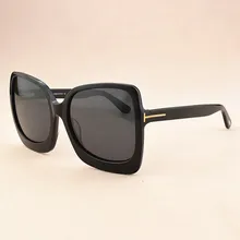 Модные Роскошные брендовые поляризационные солнцезащитные очки женские солнцезащитные очки для женщин квадратные большие солнцезащитные очки женские TF0618