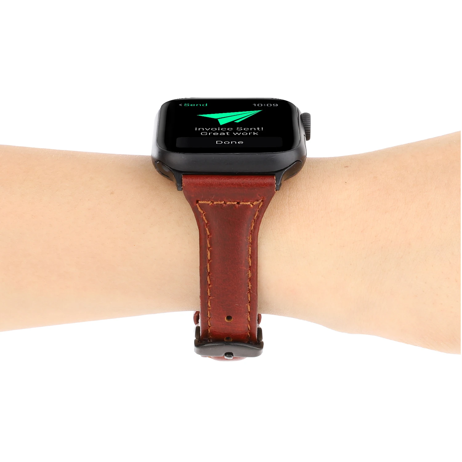 Из натуральной кожи петлевой ремешки для apple Watch, ремешок 42/44 мм аксессуары для часов Высокое качество 40/38 мм браслет для наручных часов iwatch