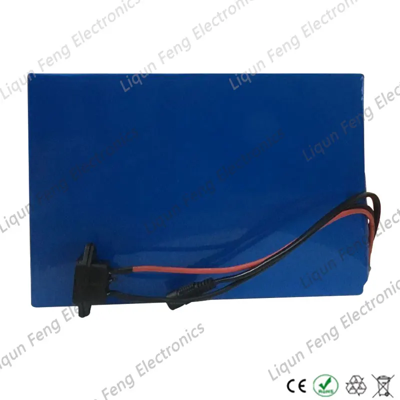 48V 22AH электрический велосипед батареи 1800W 48V Перезаряжаемые литий-ионный аккумулятор с ПВХ чехол 50A BMS 54,6 V 3A зарядное устройство