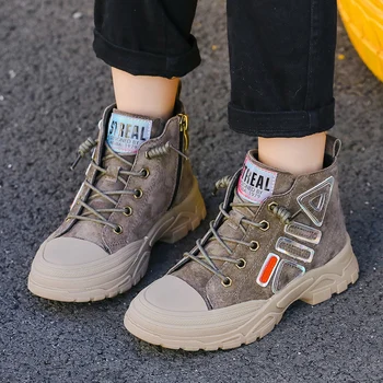 

Kids Boots Winter Boys Ankle Boots Fashion Girl Martin Casual Shoes Suede Leather Sneaker Waterproof Warm Children Snow Boot New