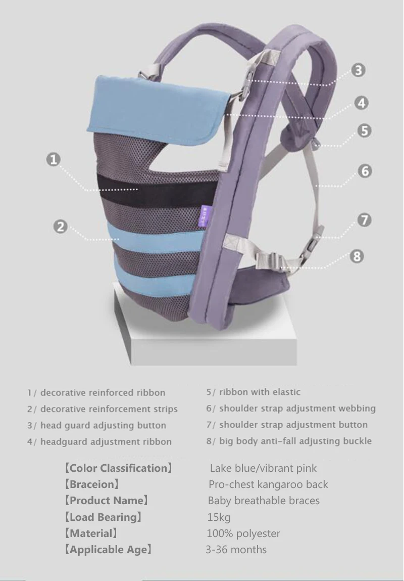 Кенгуру-кенгуру, эргономичный Регулируемый ремень, слинг для ребенка, удобный дышащий безопасный рюкзак для младенцев, аксессуары для малышей