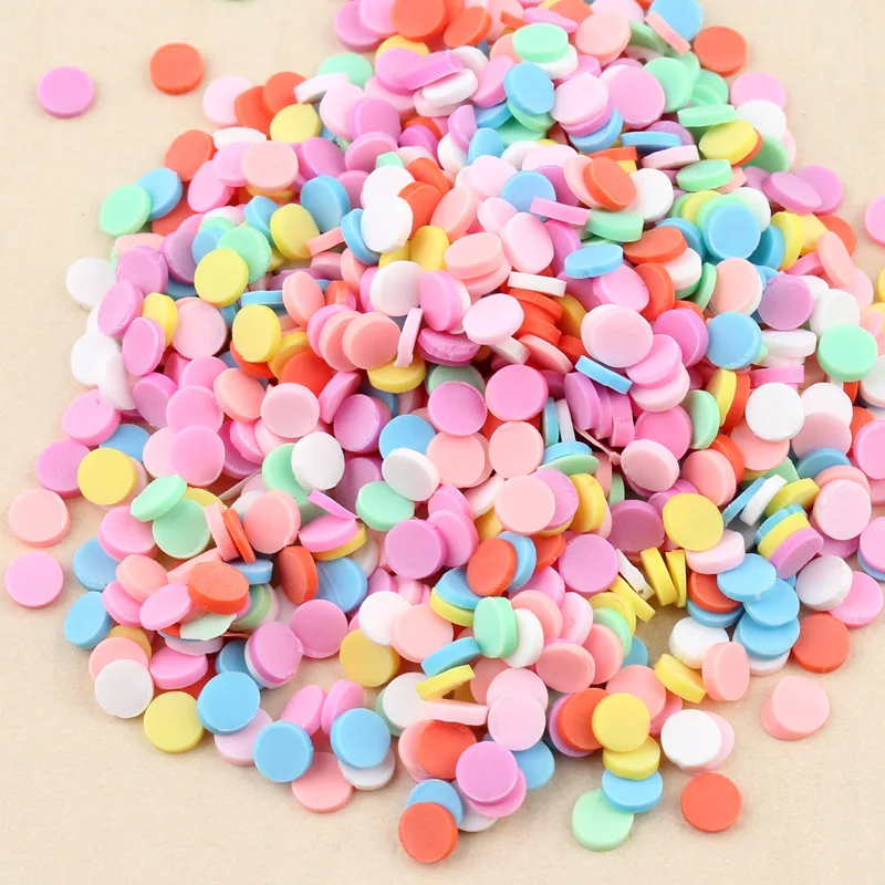 

3pcs 100g/bag Clay Fake Candy Sweets Sugar Sprinkle Decorations for Fake Cake Dessert Food Particles Decoration Toys gifts