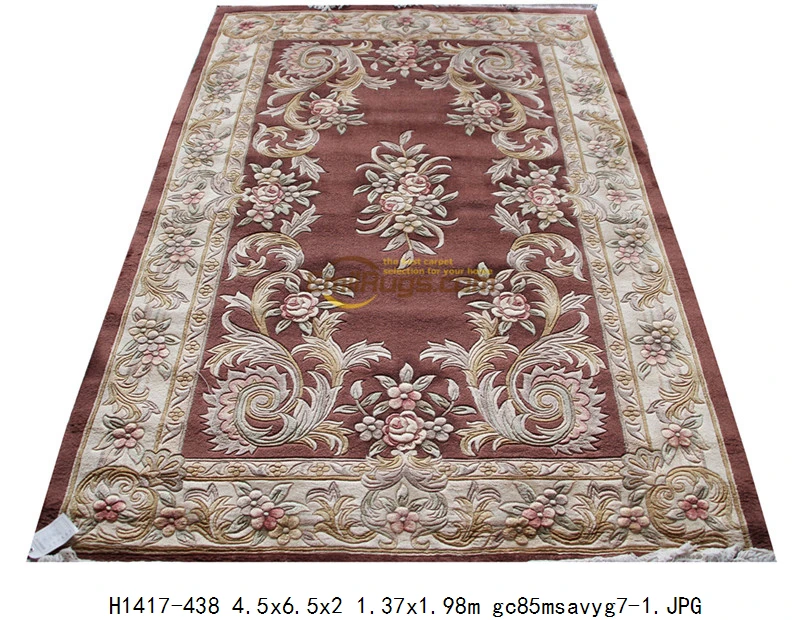 H1417-438 4.5x6.5 Китайский Обюссон, ковер для спальни, ковры, вышивка, ковер, украшение для комнаты, ковер, шерсть, вязаные ковры - Цвет: H1417-438 4.5x6.5
