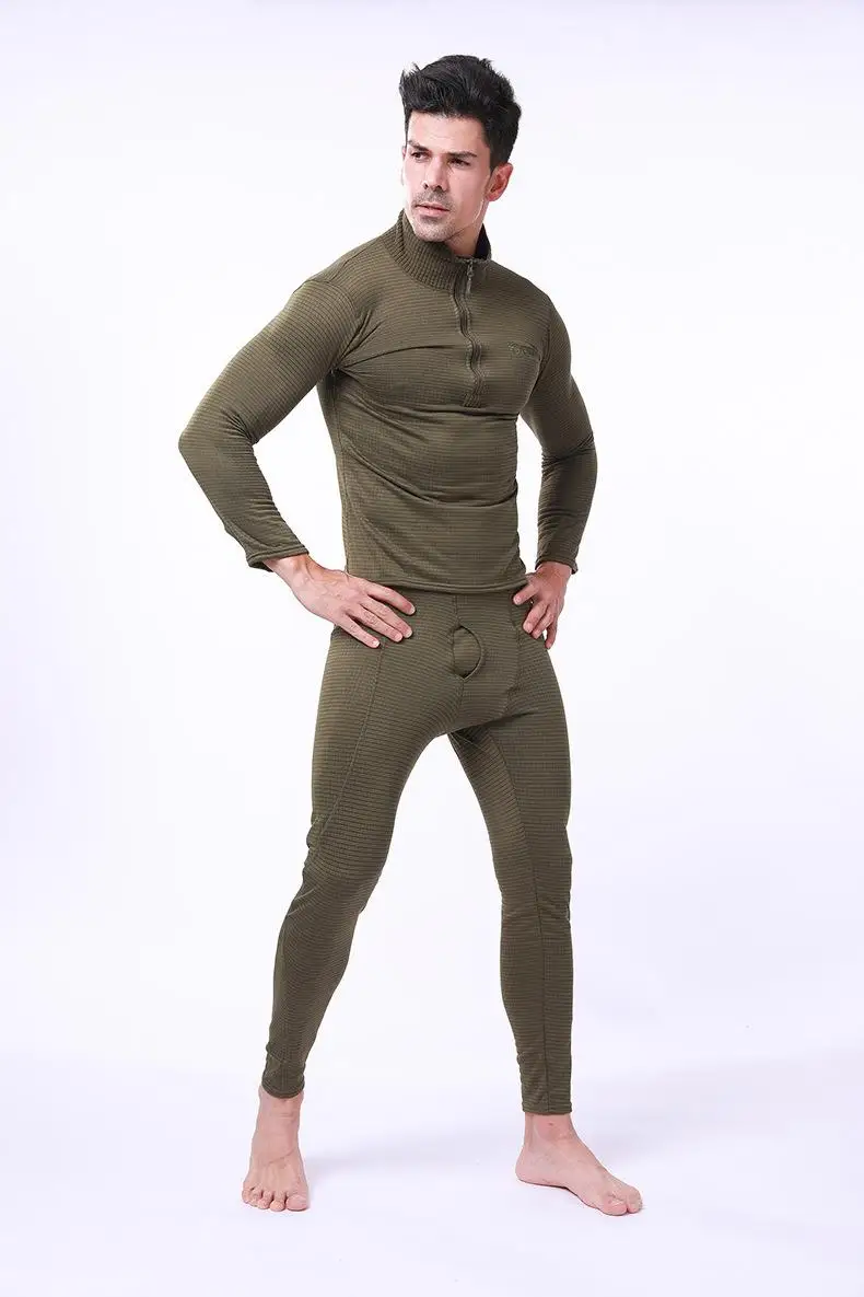 best long johns for men Men New 2021 Thermal Underwear Sets Compression Fleece Sweat Quick Drying Thermo Underwear Male Clothing Winter Top Quality long johns