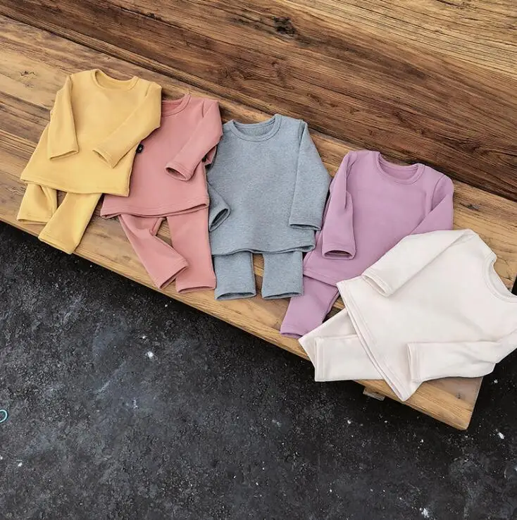 Комплект из 2 предметов в Корейском стиле для девочек, футболка+ длинные штаны осенние модные хлопковые костюмы для девочек 1-6 лет, PZ926