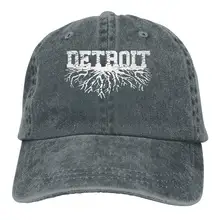 Женская Мужская регулируемая бейсболка Detroit Roots Dad Hat