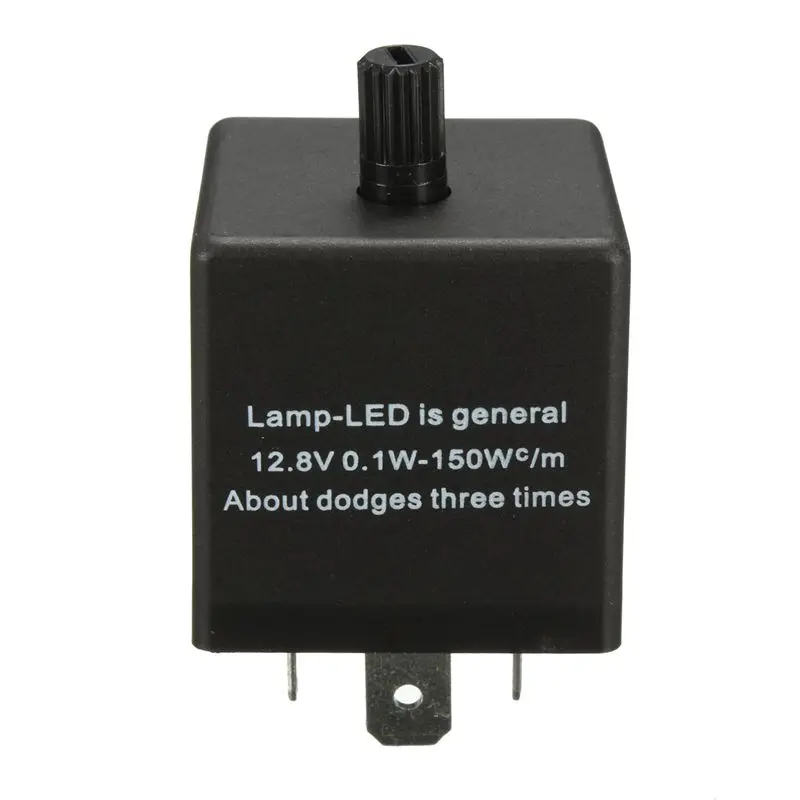 12V 3 Pin Светодиодный Регулируемый автомобильный проблесковый маячок реле вспышки