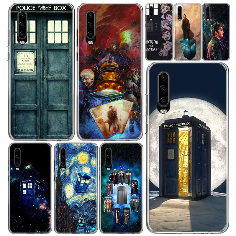 Tardis Box Doctor Who чехол для телефона Huawei P40 P30 P20 P10 Mate 20 10 30 P smart Z + Pro Plus Lite Coque Shell Capa |
