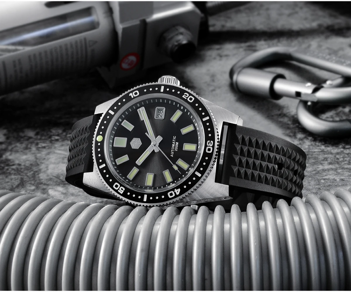 San Martin 62MAS V4 41mm Diver Mens Watch Gun Gray Dial NH35A Automatic  Mechanical Movement Stainless Steel 200M Waterproof|Sports Watches| -  AliExpress