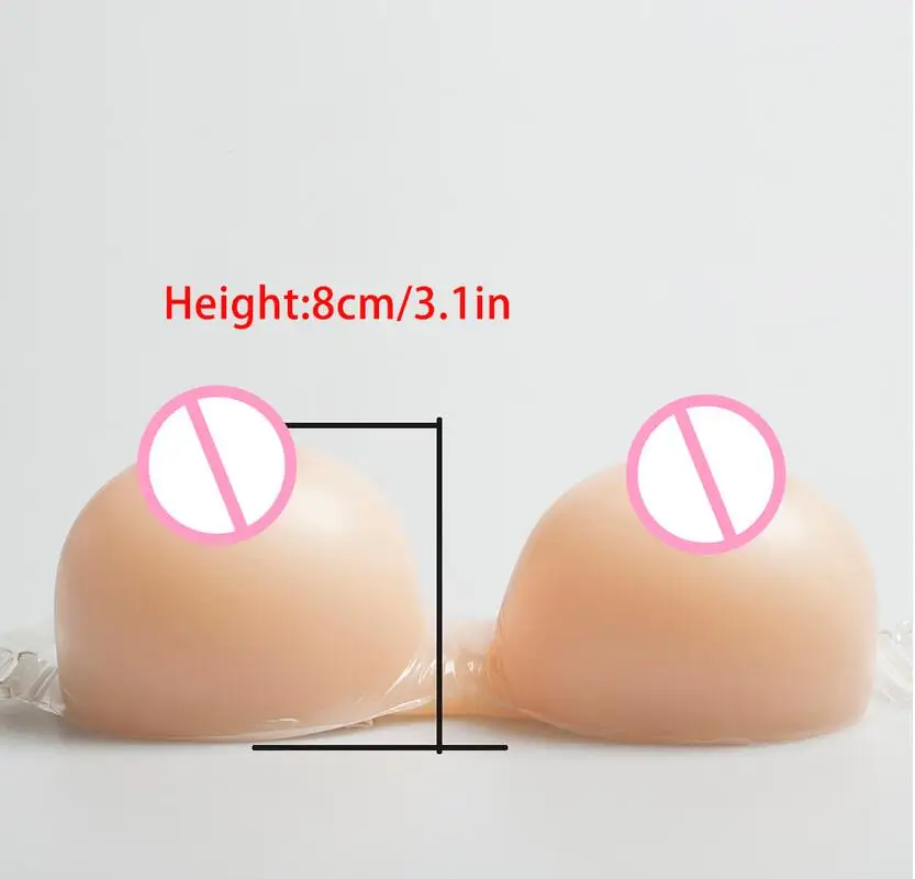 

2020 Hot Sale 1200g Silicone Breast Forms With Shoulder Straps For Crossdresser Cosplay Transgender Mastectomy Boobs Enhancer