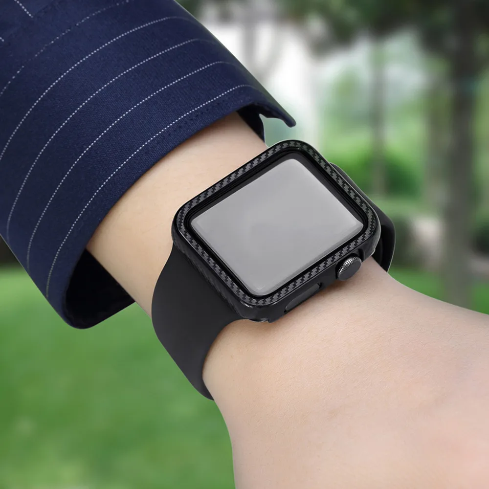 Чехол для Apple Watch чехол watch 6 5 4 3 44 мм/40 мм защитная рамка iwatch 42 38 углеродный