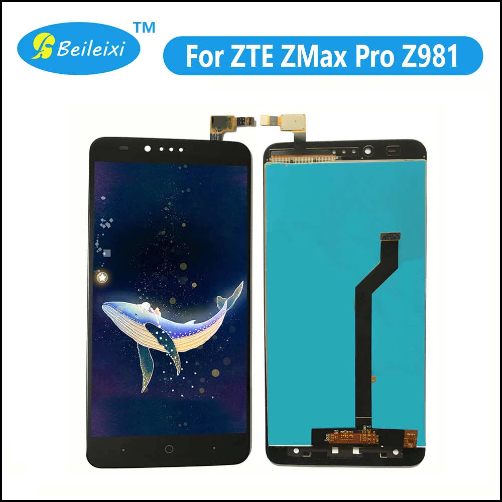 ЖК дисплей сенсорный экран дигитайзер смартфон Замена с рамкой для zte ZMax Pro Z981| |
