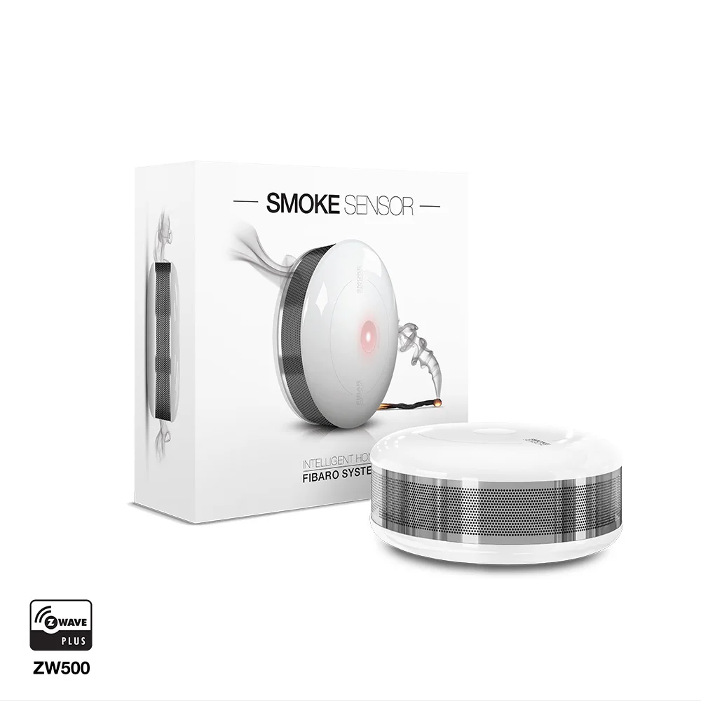 FIBARO датчик дыма FGSD 002 встроенный температуры обнаружение огня через быстрое