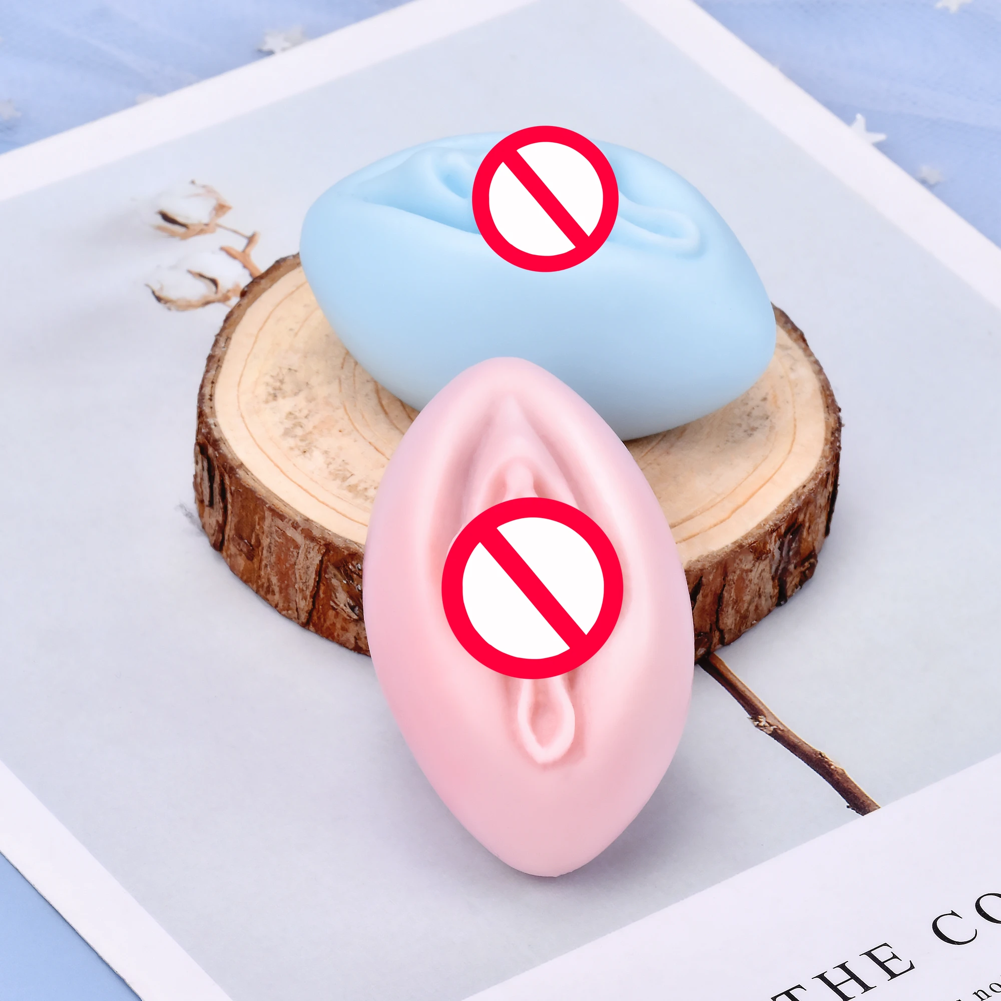 3D Stereo Naked Body Soap Mould Vulva Sexy Female Girl Genital Organ Homemadev Irregular Novelty Stocked Silicone Candle Mold