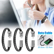 Портативный зарядный кабель-браслет для iPhone11 samsung, кабель для быстрой зарядки и передачи данных, Магнитный зарядный кабель usb type-C для мобильного телефона