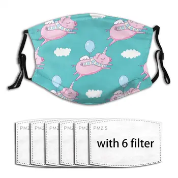 

Anti Haze Cute Pig Windproof Breathable Mouth Mask Respirator Mask With Filter Breath Men Women Mask