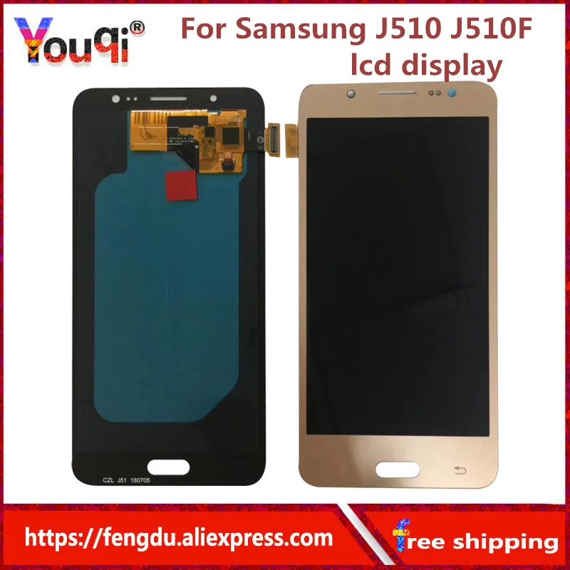 

Youqi LCD For Samsung Galaxy AMOLED J5 2016 J510 J510F J510FN J510M LCD Display Touch Screen Digitizer Brightness Control