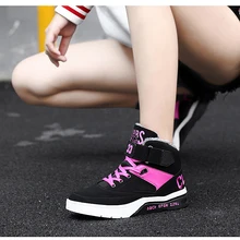 Унисекс, весенние Нескользящие зимние кроссовки для бега, теплые бархатные, сохраняющие тепло, большие размеры, амортизирующие, для спорта на открытом воздухе, тренд, бренд, Zapatillas, Жесткий Корт