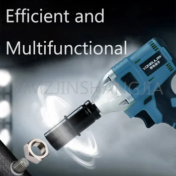 

Lithium Battery Charging Wrench Shelf Worker Woodworking Brushless Car Electric Multifunction Wrench Suit Sleeve Wrench