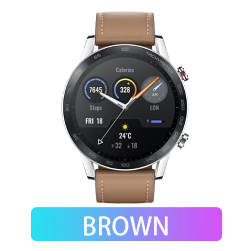 HONOR Magic Watch 2, умные часы с Bluetooth 5,1, умные часы, кислород крови, 14 дней, телефонный звонок, частота сердечных сокращений для Android iOS - Цвет: brown