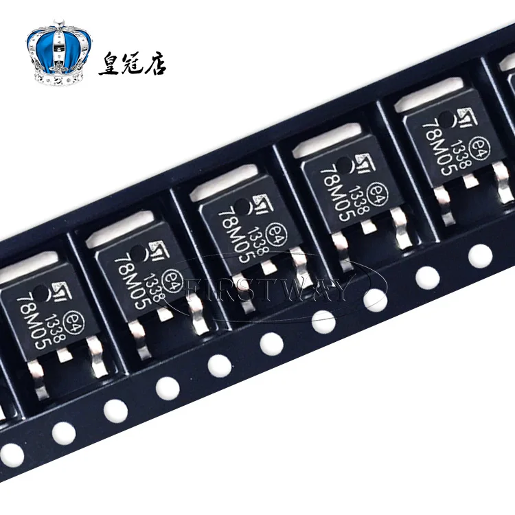 50pcs L78M05CDT 78M05 TO-252 7805 5V 0.5A | Обустройство дома