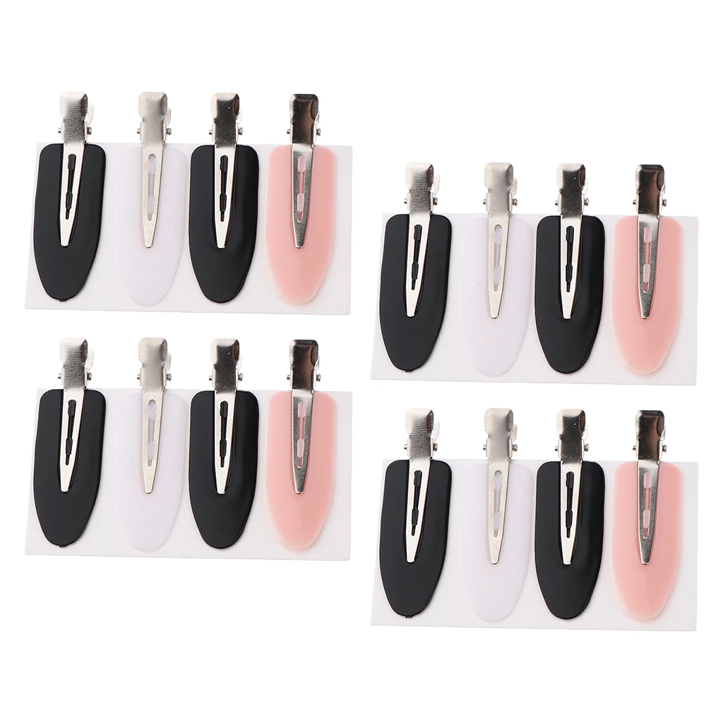 16 Pcs Women No Bend Hair Clips, Pin Curl Clip, Makeup No  Hair Clip Set, for Home Salon Hairdressing Styling Clamp Tools