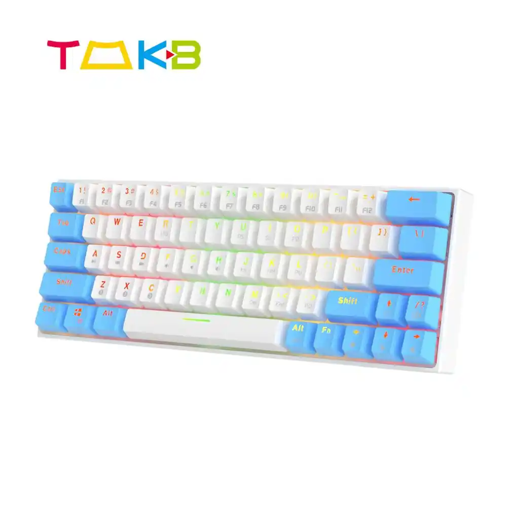 Tmkbゲーミングメカニカルキーボード63キーoutemuスイッチabsキーキャップusb Bluetooth Rgbバックライト キーボード Aliexpress