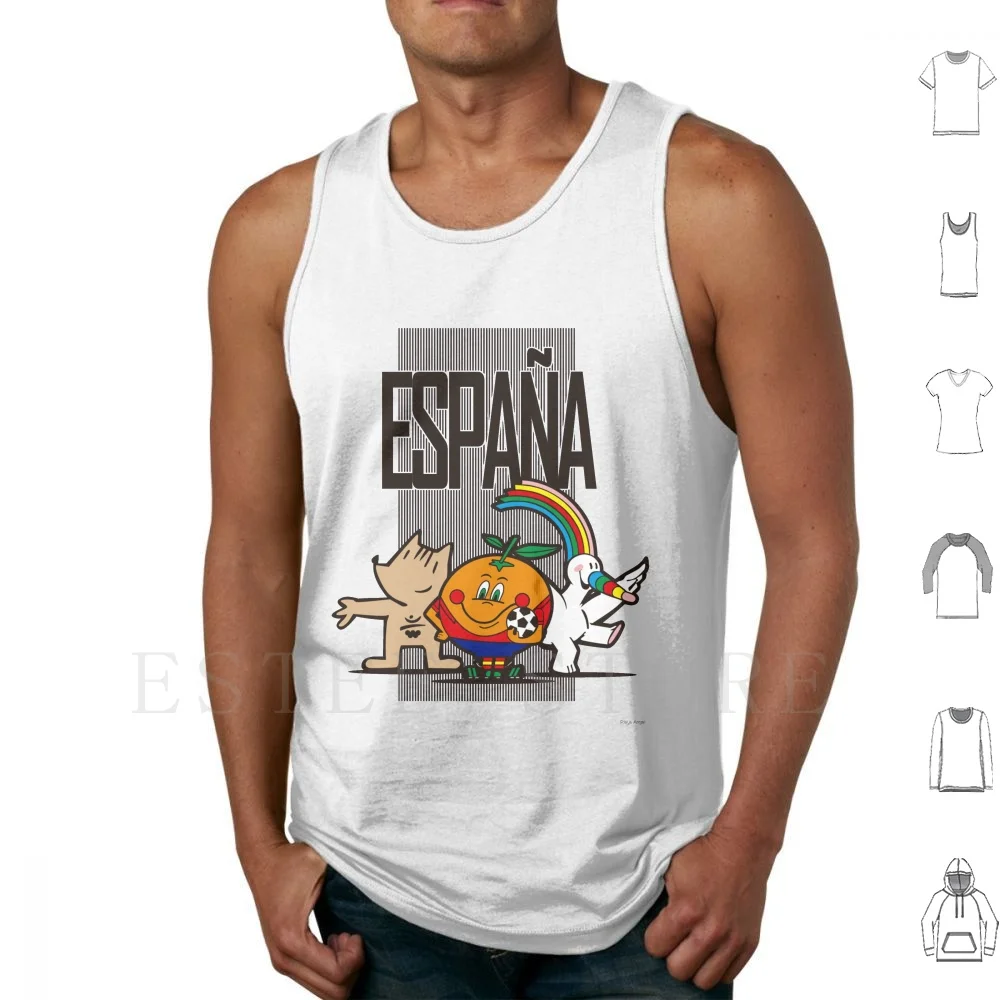 Spagna Canotte Gilet Spagna Spagnolo Calcio Calcio Calcio Naranjito Cobi Curro Olimpic Giochi Spagna 82 92 Expo 92 Expo