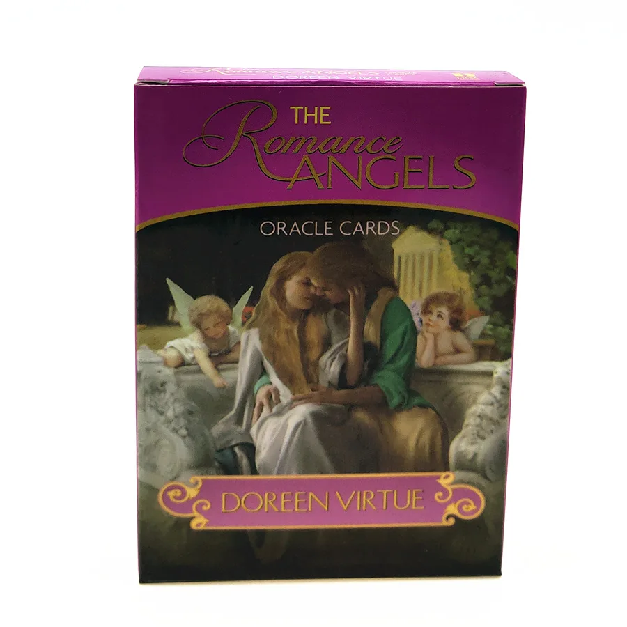 Полный английский 44 Romance Angels Oracle Card колода таинственные карты Таро настольная игра от Doreen добродетель Редкий из печати
