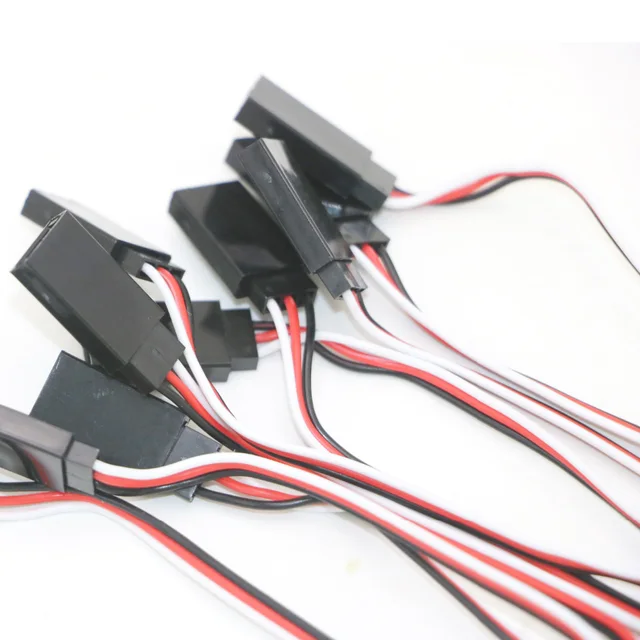 10pcs/lot 10cm 15CM 30CM 50CM 100CM RC Servo Extension Cord Cable Wire 150mm Lead JR Wholesale 4