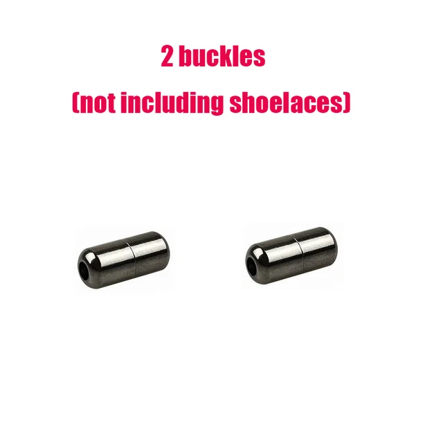 Elastic No Tie Shoelaces Semicircle Shoe Laces For Kids and Adult Sneakers Shoelace Quick Lazy Metal Lock Strings Rope Round 25BLACKBUCKLE