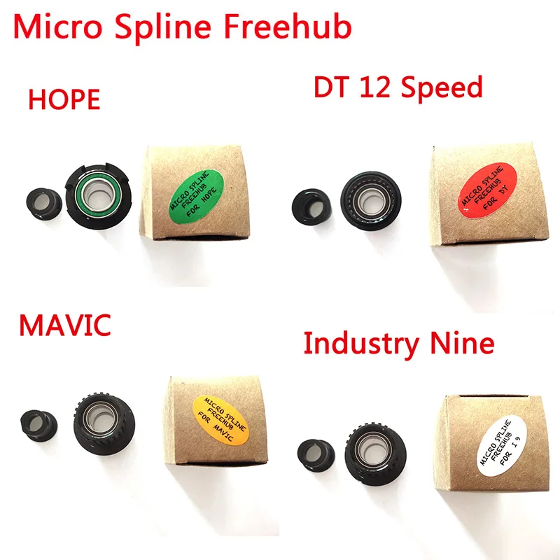 Spline Freehub для MAVIC/HOPE/industrial Nine/DT Micro 12 Скоростей MTB велосипед концентратора 180/240/350