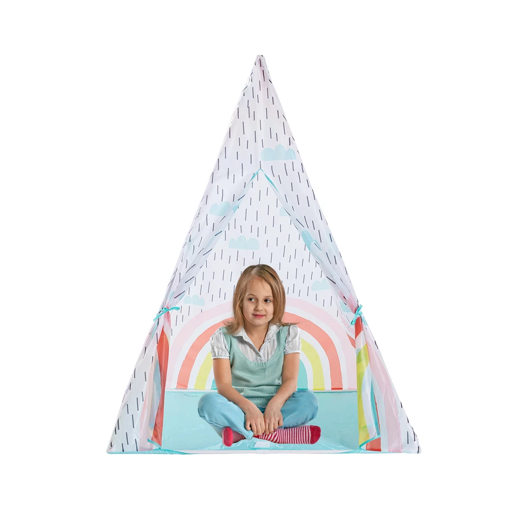 Детская индийская палатка комнатная игра для детей комната игрушка дом Радуга замок на открытом воздухе Детский сад Треугольник Детские Складные палатки