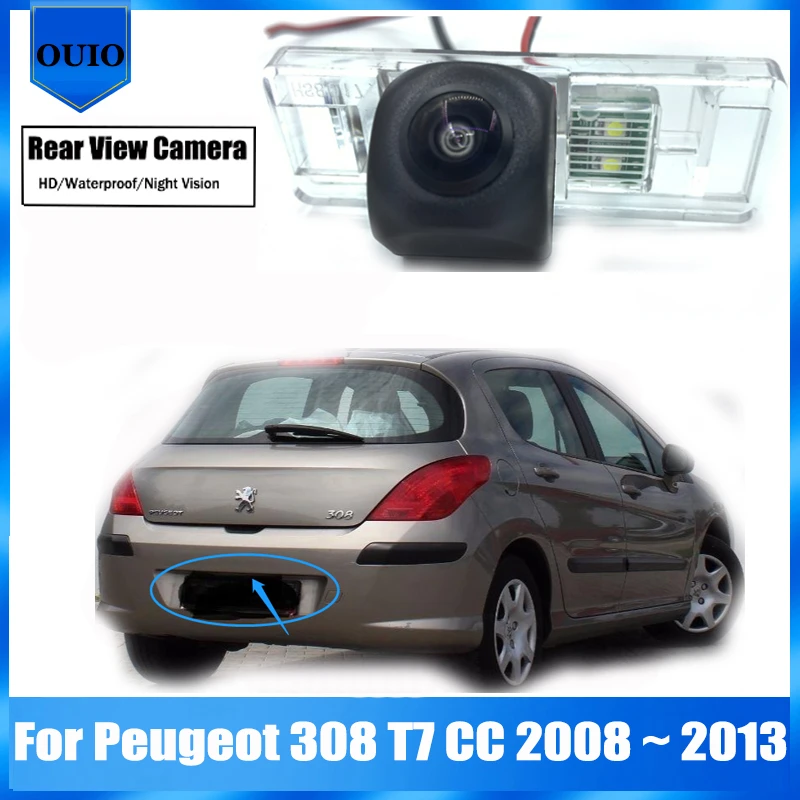 Cámara de aparcamiento de marcha atrás, dispositivo de visión nocturna, impermeable, para Peugeot 308 T7 CC 2008 2009 2010 2011 2012 2013|Cámara para vehículos| AliExpress