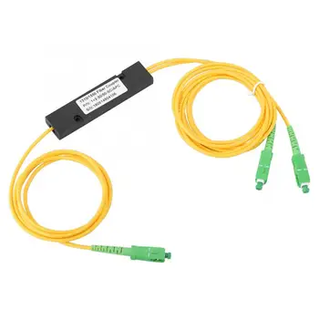 

PLC Splitter SC APC 1X2 PLC Singlemode Fiber Optical splitter SC/UPC PCL Splitter computer cable sleeve