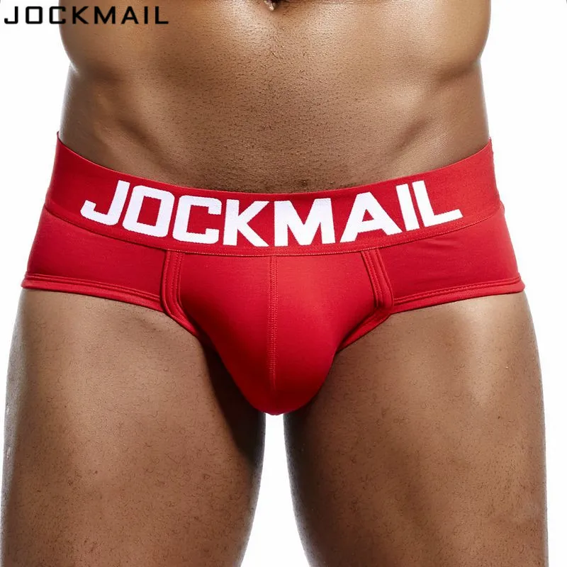 Мужские сексуальные трусы брифы JOCKMAIL нижнее белье из дышащего хлопка для геев|mens