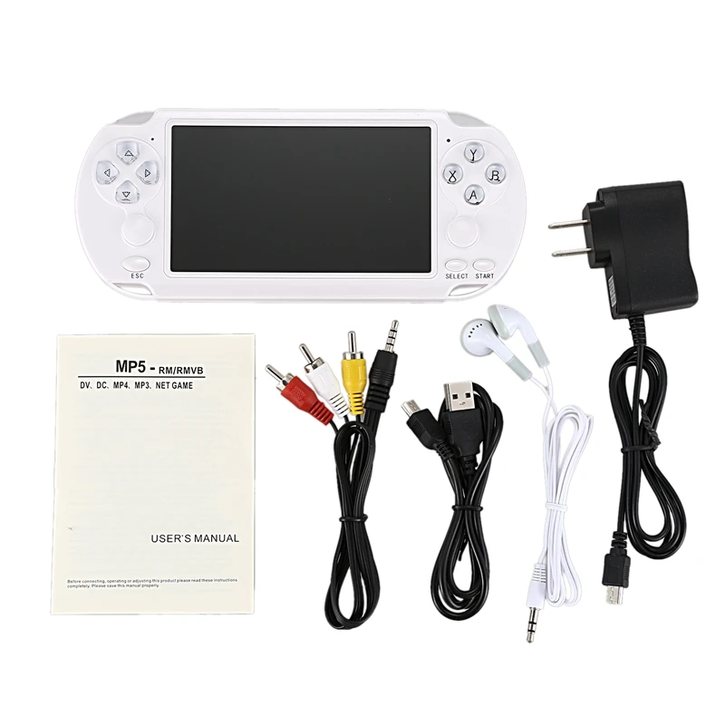 X9-S 5.1Inch Screen Handheld Game Player 8G 10000 Games Tv Output With Mp3/Movie Camera Multimedia Video Retro Mini Game Console