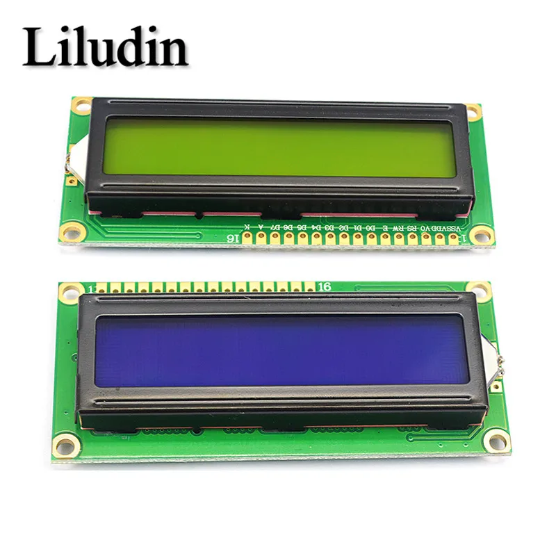 LCD1602 1602 LCD Module Blue / Yellow Green Screen 16x2 Character Display PCF8574T PCF8574 IIC I2C Interface 5V for Arduino | Электронные