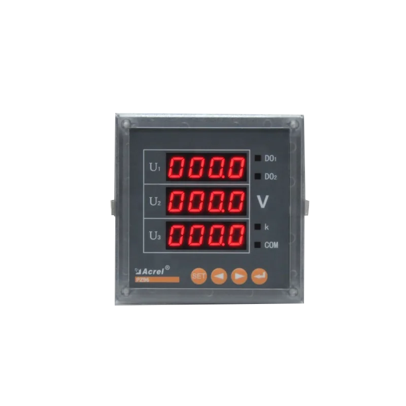 

230/380V input 3 three phase voltage meter with 96*96mm panel size PZ96-AV3