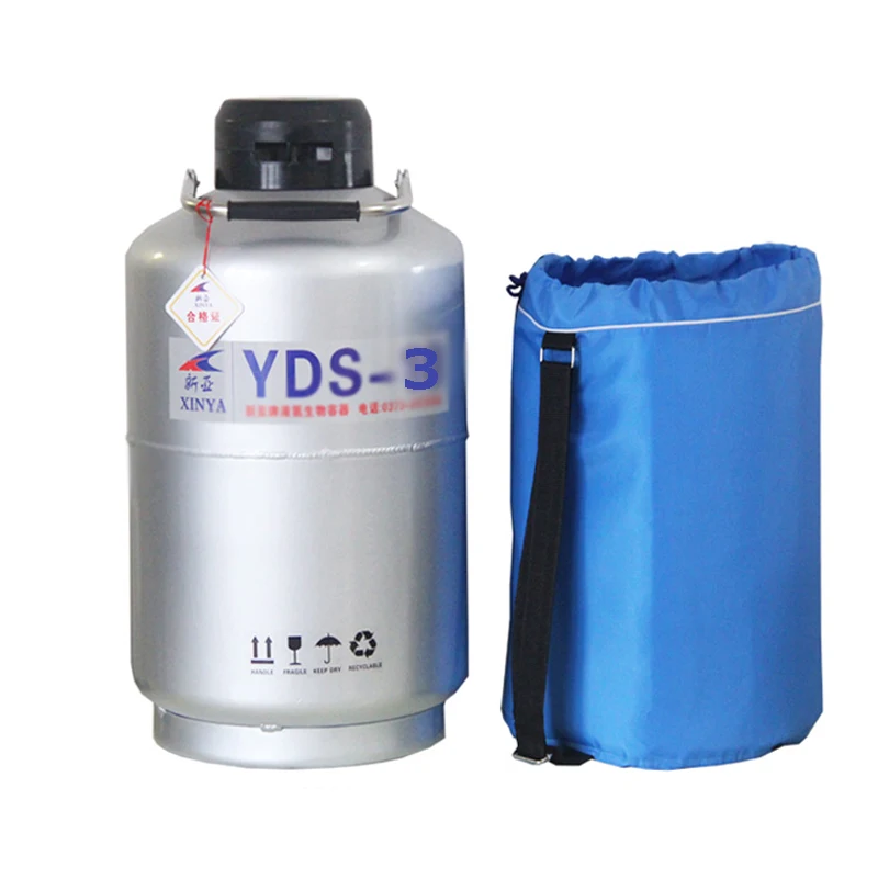 

3L Nitrogen Container Dewar Liquid Nitrogen Tank Nitrogenio Cryogenic Storage Tank With Straps 50MM Nitrogen Container Tank