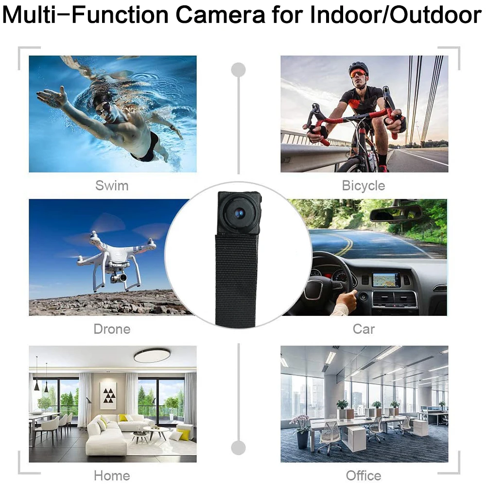Câmera de Controle Pequena de Controle Detecção de Movimento Mini Remoto Portátil 1080p Wi-fi Câmera Micro P2p Esporte dv Suporte Oculto hd 4k - Image 3