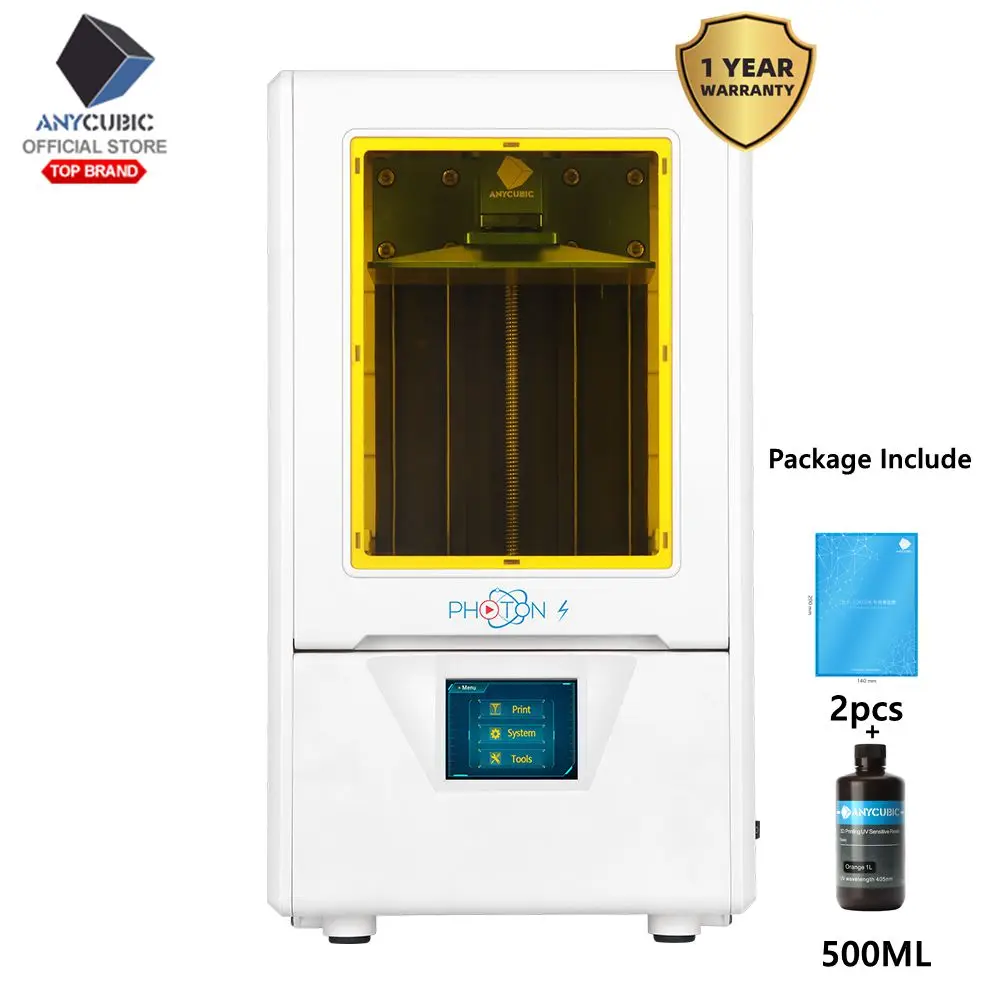 Photon S Бразилия ANYCUBIC Photon-S lcd 3d принтер Быстрый срез 405nm матрица УФ-светильник двойной оси Z SLA 3d принтер фотоны Модернизированный - Цвет: Photon S
