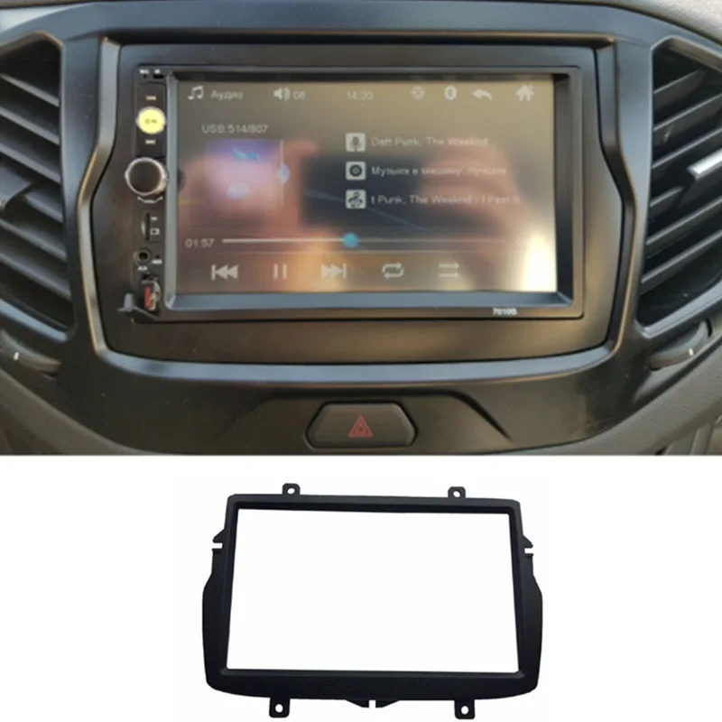Двойной 2 Din фасции Для Daewoo Royale Лада Веста Радио Dvd стерео панель приборная панель отделка комплект установка рамы