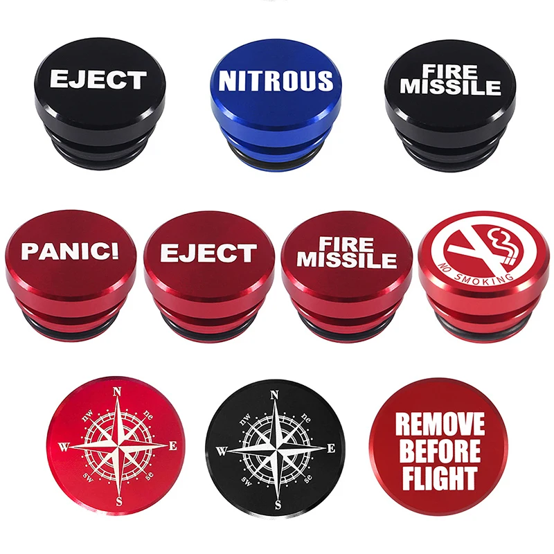 Universal No Smoking Car Cigarette Lighter Button Cover and Eject Plug Accessory