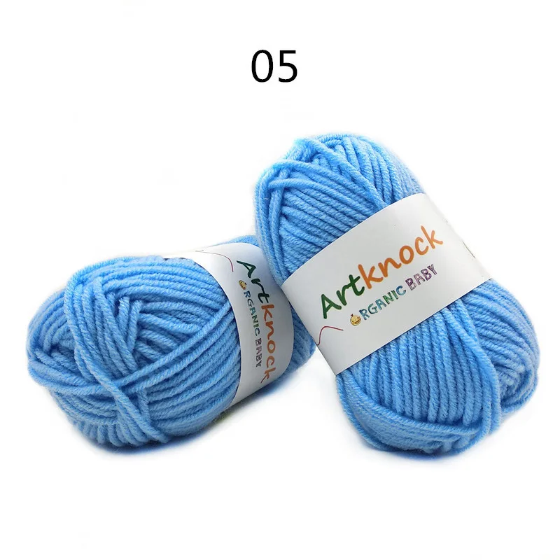 05 1PC 1 шт. хлопчатобумажная Смешанная Органическая пряжа вязанная крючком пряжа для вязания свитера носки дешево - Цвет: 05 1PC