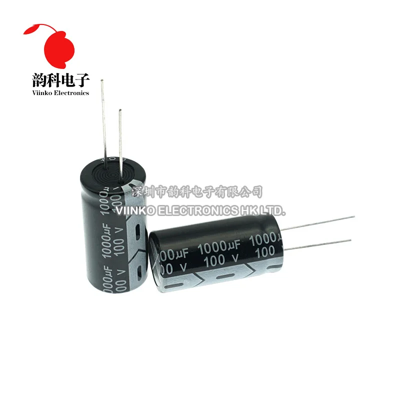5pcs 100V 1000 мкФ 18*35 мм Алюминий электролитический конденсатор с алюминиевой крышкой, 18X35 мм