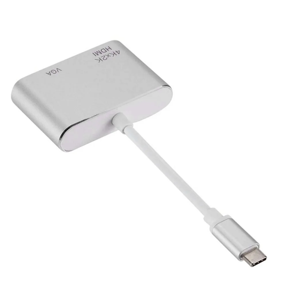 Тип с разъемами типа C и Hdmi преобразователь аудиовизуальных систем Hd 2-в-1 Usb3.1 к конвертеру Hdmi компьютер внешние аксессуары