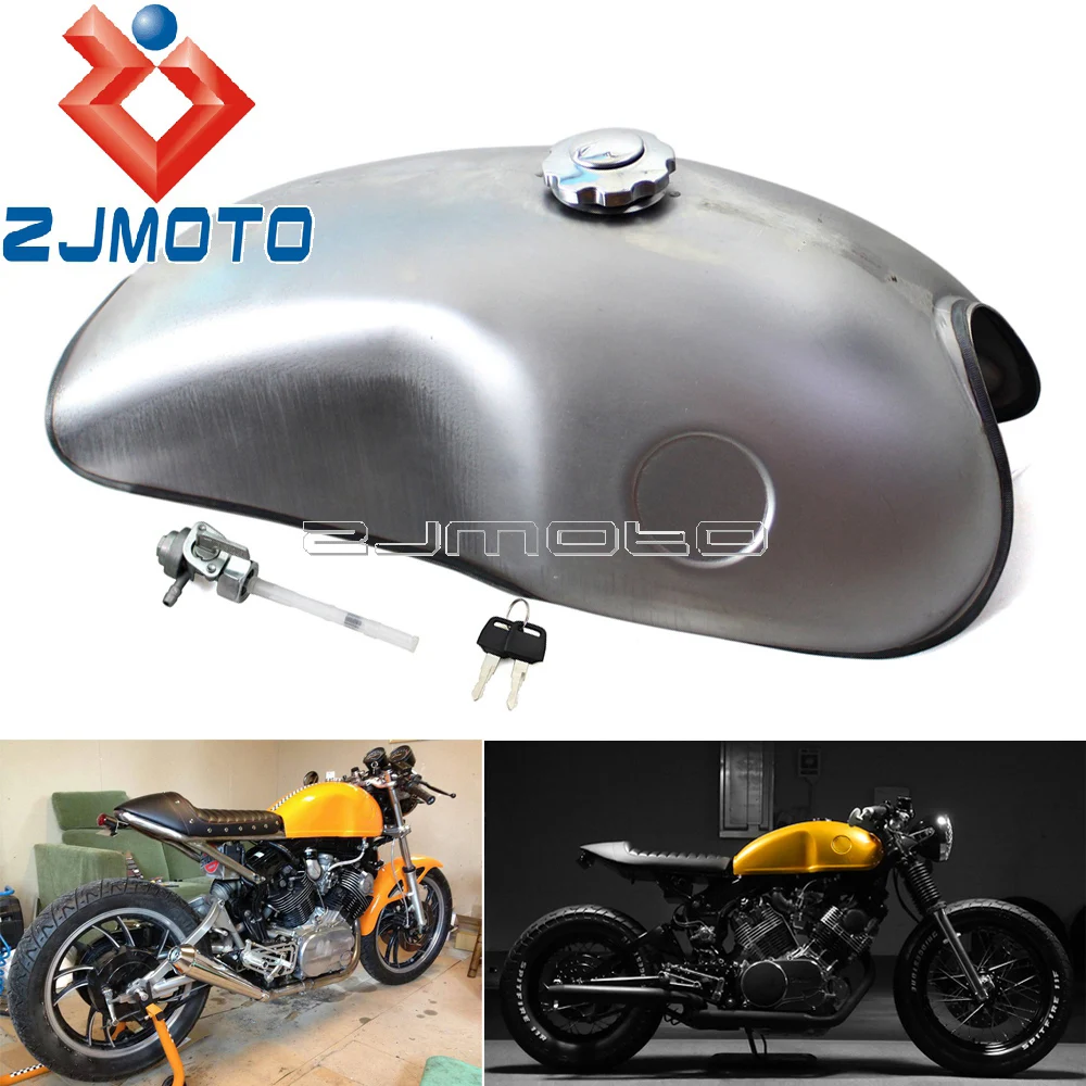 Универсальный мотоциклетный топливный бак для Кафе Racer Mojave объемом 10 л винтажный