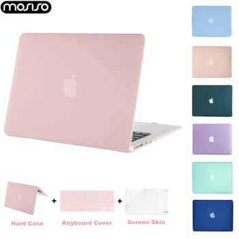

MOSISO Laptop Hard Shell Case Cover for Macbook Air 13 inch A1466/A1369 Notebook Pouch Case +Keyboard Cover +Screen Protector